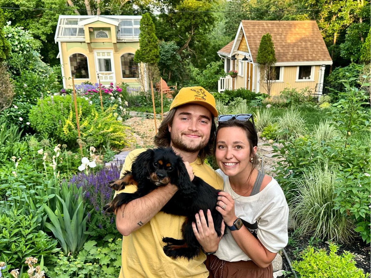 Sioux Empire United Way Campaign Director Tayrn Latza with Husband and Dog