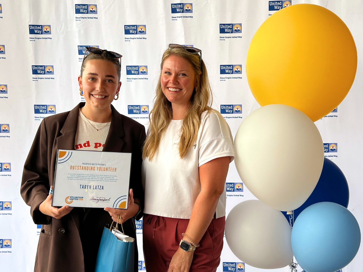 Sioux Empire United Way Outstanding Volunteer Taryn Latza