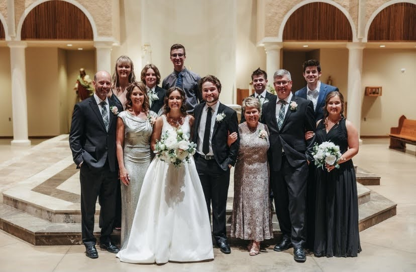 Sioux Empire United Way Campaign Director Tayrn Latza with her family at her wedding