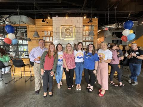 Sioux Empire United Way Staff Celebrating the SEUW Brew Launch at Severance