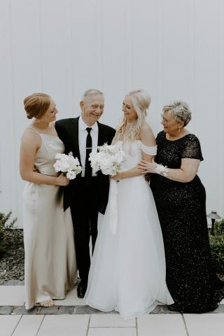 courtney family laughing